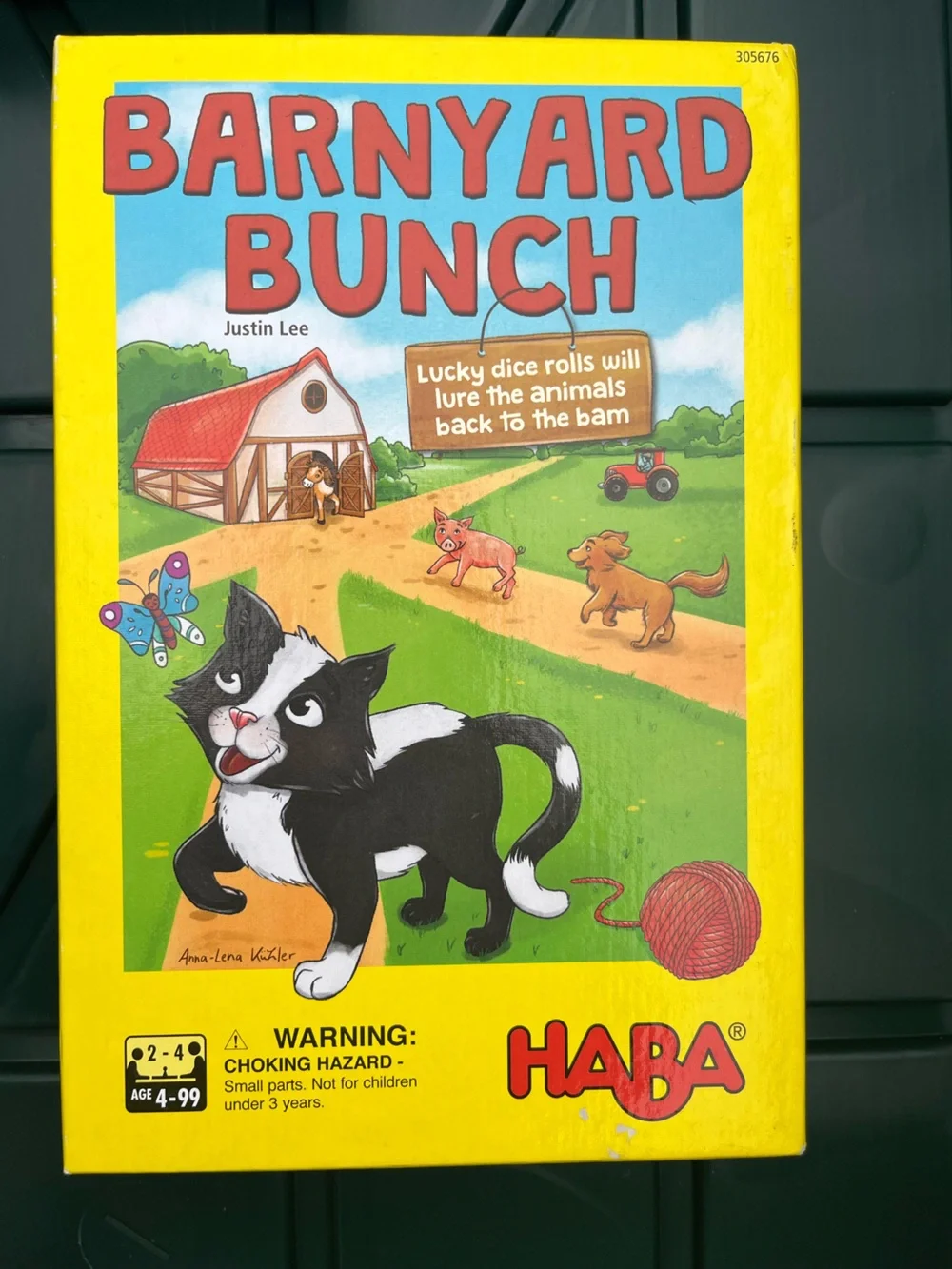 HABA Barnyard Bunch Kids Board Game - Yellow Box